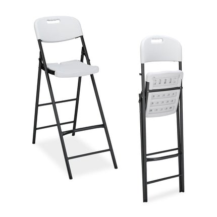 Folding bar stool set of 2