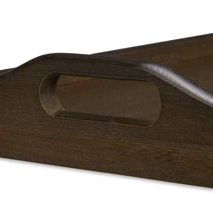 Folding bed tray dark brown