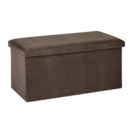 Folding bench in velvet