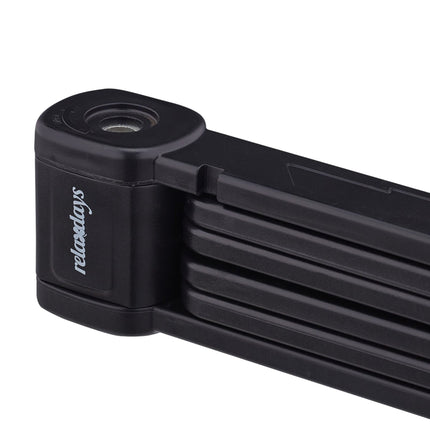 Folding bicycle lock with bracket