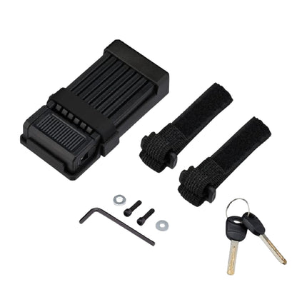 Folding bicycle lock with key