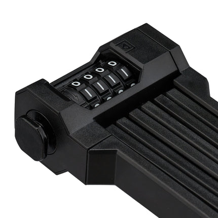 Folding bike lock with combination lock