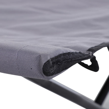Folding camping bed for 2, 136 kg capacity, with bag