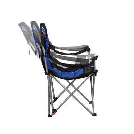 Folding camping chair with padding