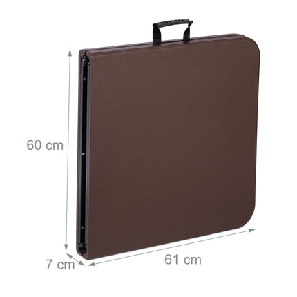 Folding camping table