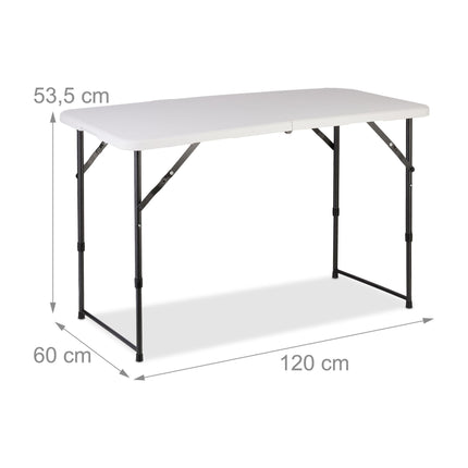 Folding camping table