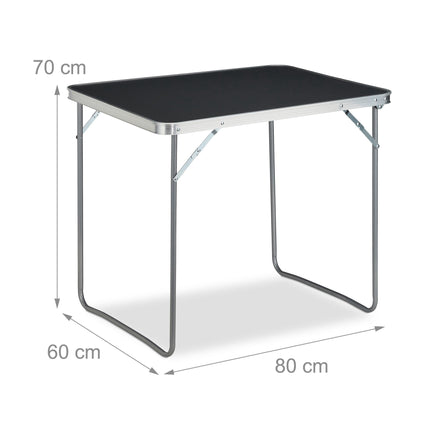 Folding camping table