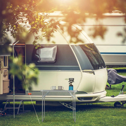 Folding camping table