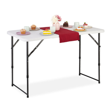 Folding camping table
