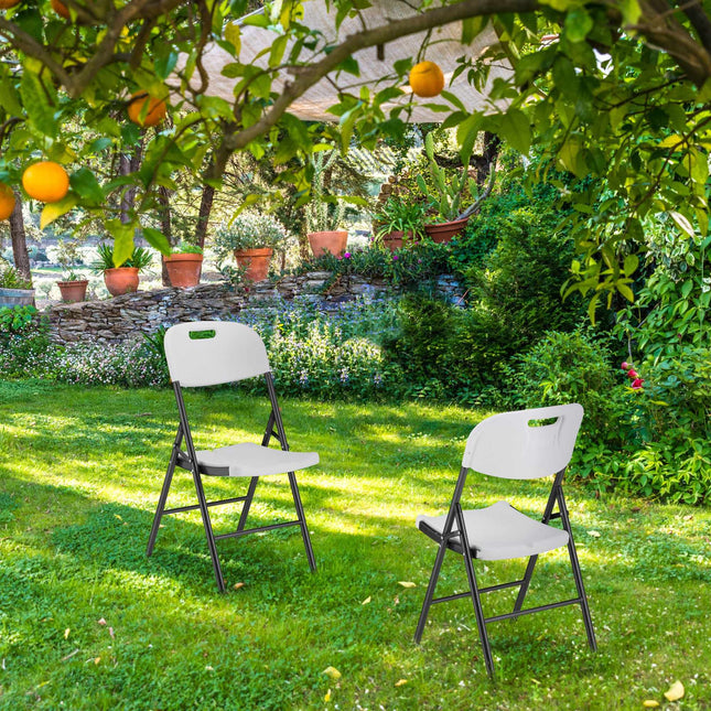 Folding chair for the garden in a set of 2
