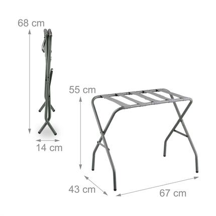 Folding coat stand in metal