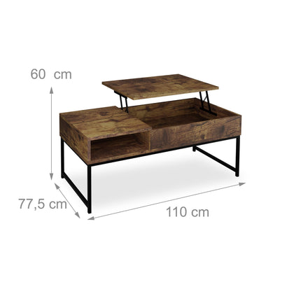 Folding coffee table