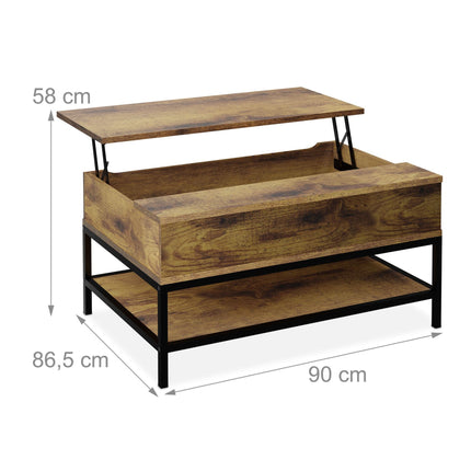Folding coffee table