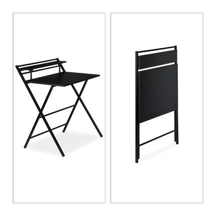 Folding desk with shelf