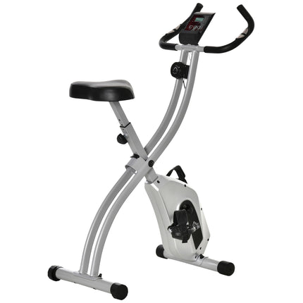 Folding exercise bike with 8-level magnetic resistance