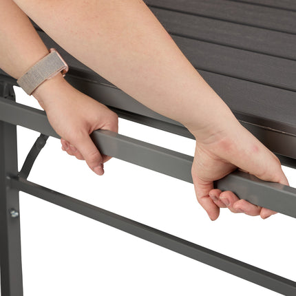 Folding extendable garden table