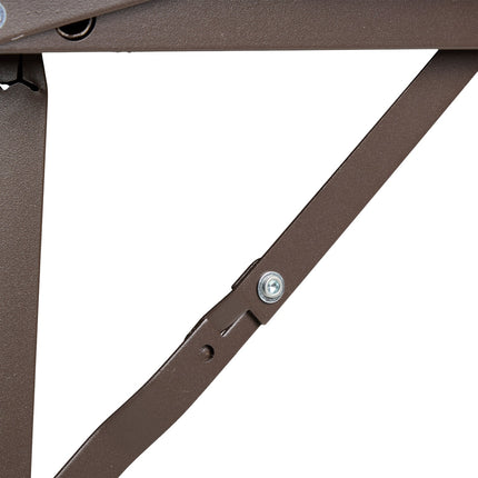 Folding extendable garden table
