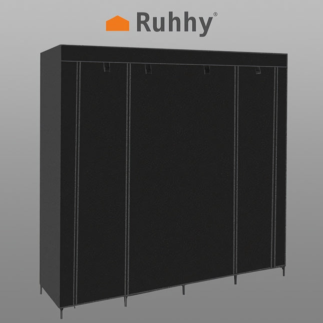 Folding fabric wardrobe 170x170cm Ruhhy 23740