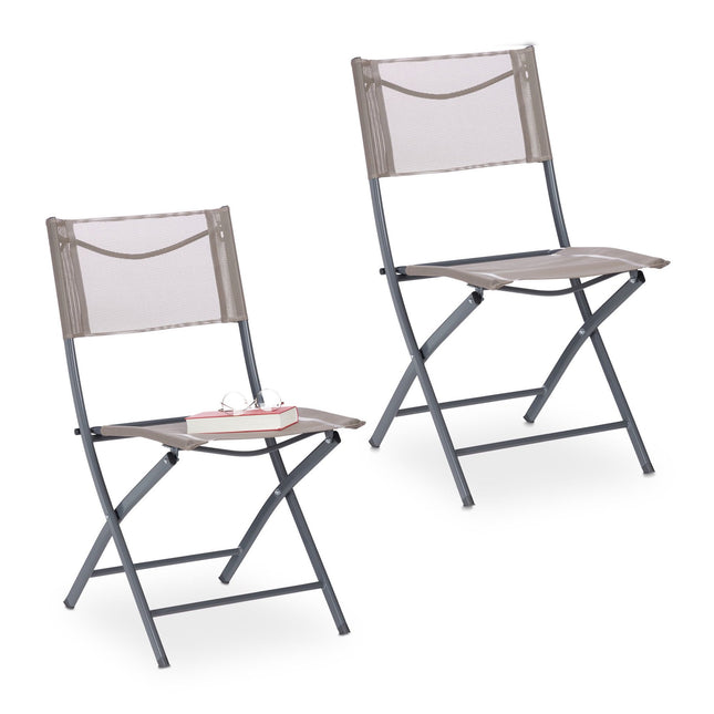 Folding garden chair Set of 2