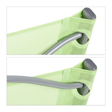 Folding garden chair Set of 2 green
