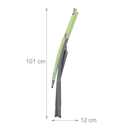 Folding garden chair Set of 2 green