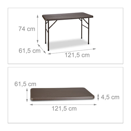 Folding garden table BASTIAN