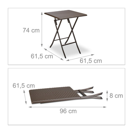 Folding garden table BASTIAN