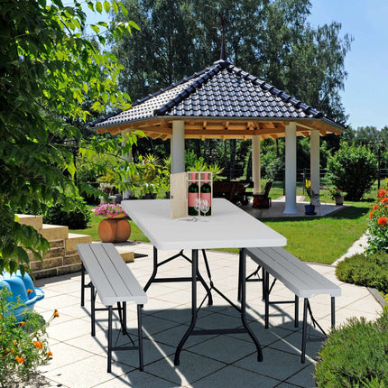 Folding garden table