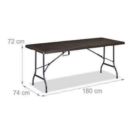 Folding garden table