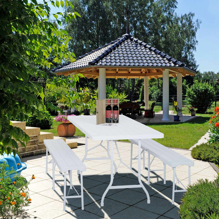 Folding garden table