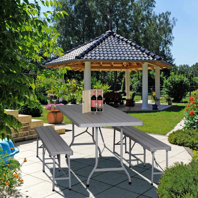 Folding garden table