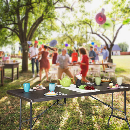 Folding garden table