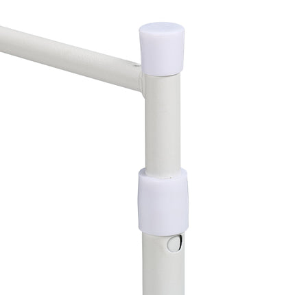Folding garden table, height adjustable