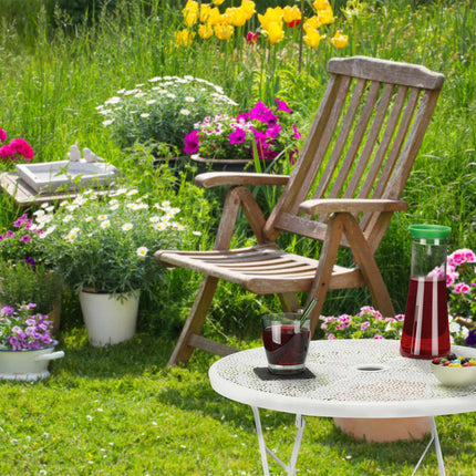 Folding metal balcony table