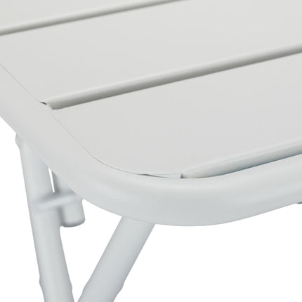 Folding metal balcony table