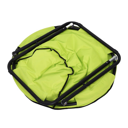 Campingstoel opvouwbare campingstoel met rugleuning, klapstoel tot 120kg, gevoerde moonchair extra breed, klapstoel buitenstoel voor tuin, balkon, camping, geel
