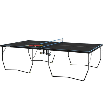 Folding outdoor table tennis table, wheels and net included