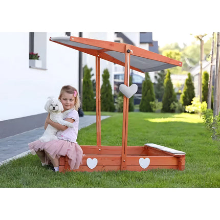 Folding sandbox with roof 24215