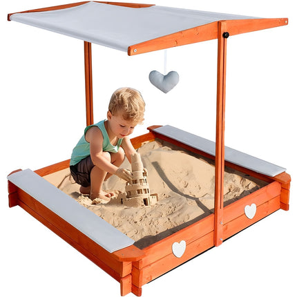 Folding sandbox with roof 24215