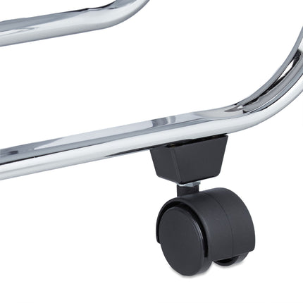 Folding serving trolley