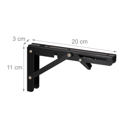 Folding shelf supports set of 4