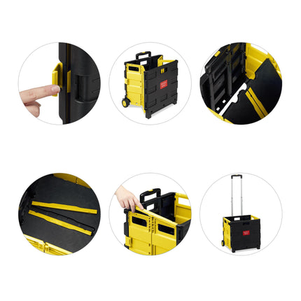 Folding shopping trolley