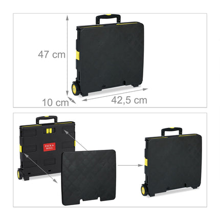 Folding shopping trolley