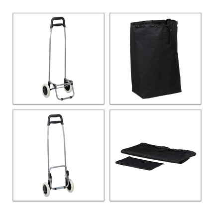 Folding shopping trolley