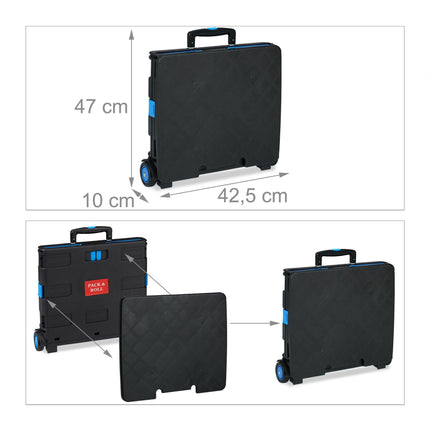 Folding shopping trolley