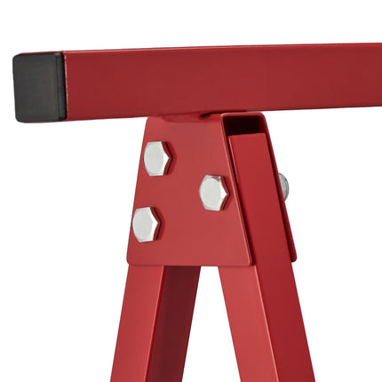 Folding stands, set of 2 in red
