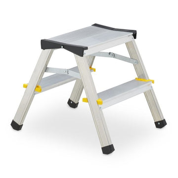 Folding stepladder in aluminium