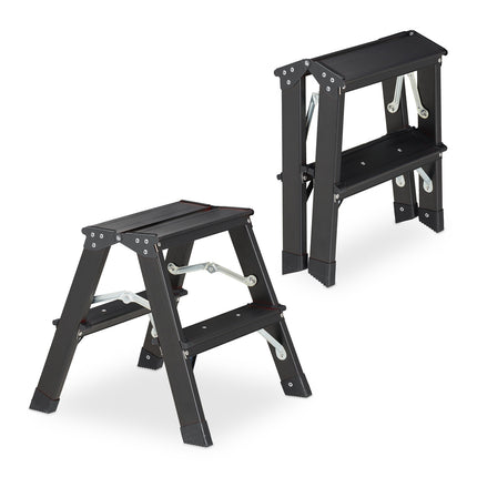 Folding stepladder in aluminium