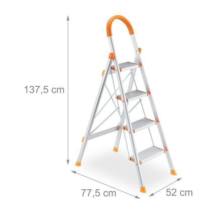 Folding stepladder with handle