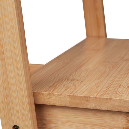 Folding step stool made of bamboo